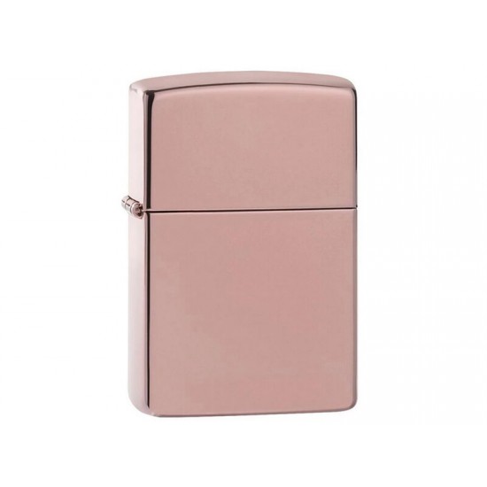 Зажигалка ZIPPO Classic с покрытием High Polish Rose Gold, латунь/сталь, розовое золото, 38x13x57 мм