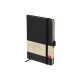Блокнот А5  City на резинке, черный