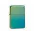 Зажигалка ZIPPO Classic с покрытием High Polish Teal, латунь/сталь, зелёная, глянцевая, 38x13x57 мм