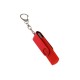 USB-флешка на 128 Гб 2 в 1 поворотный механизм, c дополнительным разъемом Type-C с одноцветным металлическим клипом, красный