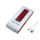 PB030 Универсальное зарядное устройство power bank  прямоугольной формы. 2200MAH. Красный