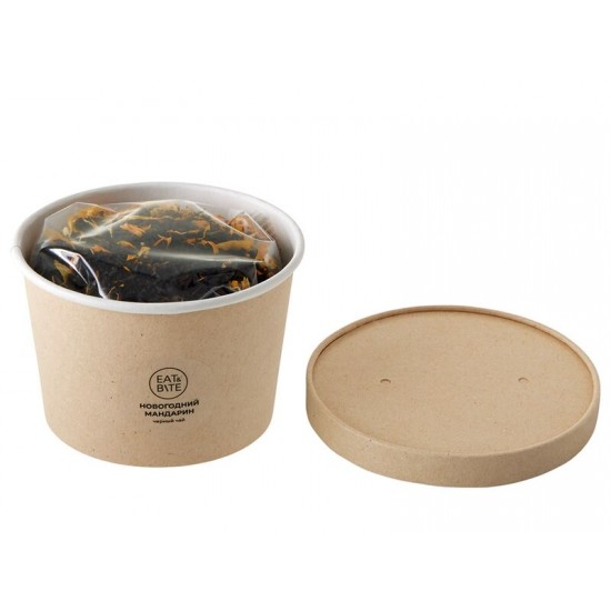 Чай черный Новогодний мандарин в картонном стаканчике, 50 гр.