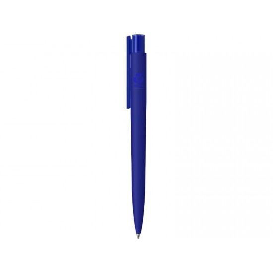 Шариковая ручка RECYCLED PET PEN PRO K transparent GUM soft-touch, синий