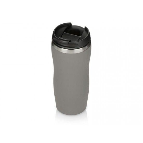Термокружка Double wall mug C1, soft touch, 350 мл, серый