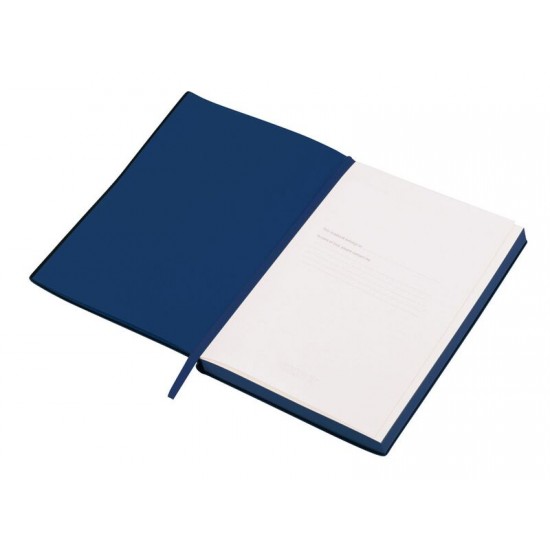 Бизнес-блокнот C1 софт-тач, гибкая обложка, 128 листов, темно-синий