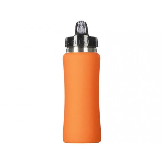 Бутылка для воды Bottle C1, сталь, soft touch, 600 мл, оранжевый