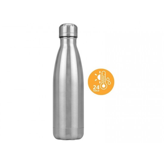 Подарочный набор из термобутылки и бутылки Bottle set, серебристый