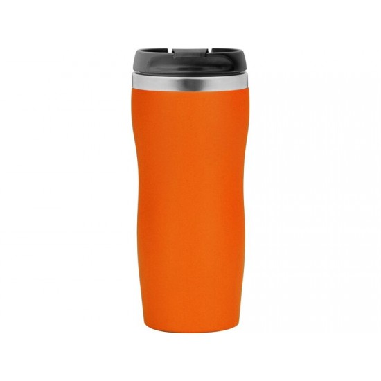 Термокружка Double wall mug C1, soft touch, 350 мл, оранжевый