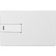Флеш-карта USB 2.0 16 Gb в виде металлической карты Card Metal, серебристый