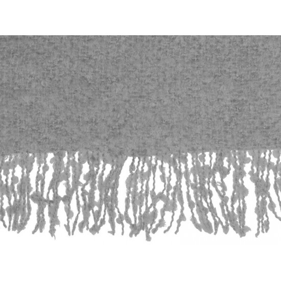 Плед акриловый Mohair, серый