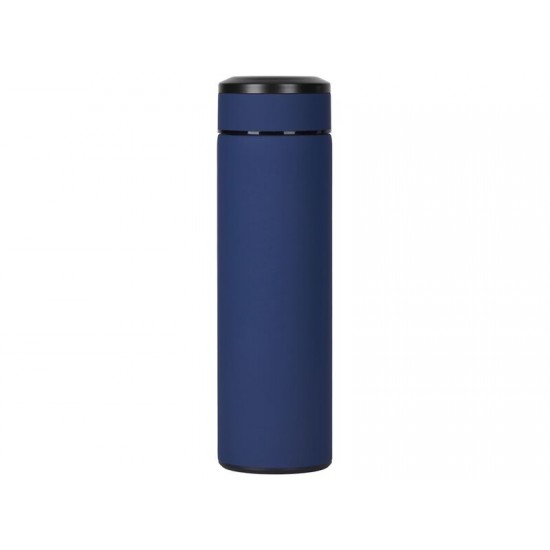 Вакуумный термос Vacuum Flask C1, soft touch, 420мл, темно-синий