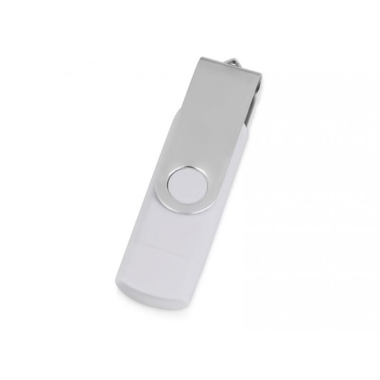 USB/micro USB-флешка 2.0 на 16 Гб Квебек OTG, белый