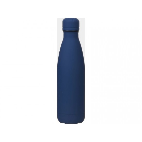Вакуумная термобутылка Vacuum bottle C1, soft touch, 500 мл, темно-синий