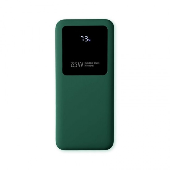 Внешний аккумулятор Kris soft touch, 10000mAh (Тёмно-зелёный)