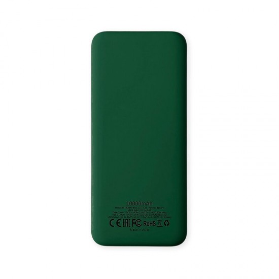 Внешний аккумулятор Kris soft touch, 10000mAh (Тёмно-зелёный)