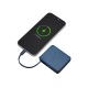 Внешний аккумулятор со встроенным кабелем USB-C Дэнси, 5000 мАч, темно-синий