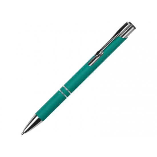 Ручка шариковая Legend Soft Touch, бирюзовая