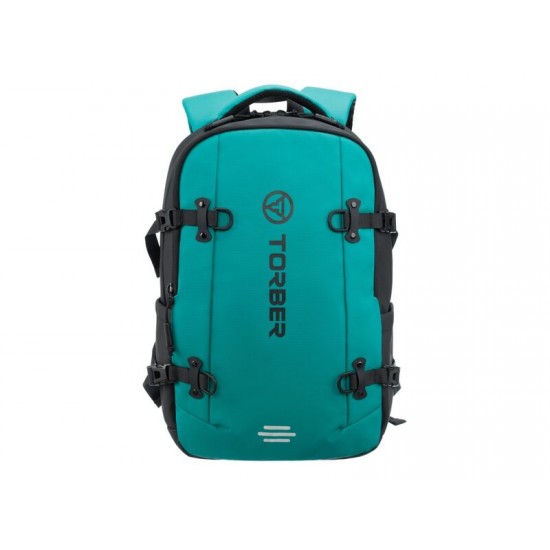 Рюкзак спортивный TORBER Xtreme 18, зелёный/чёрный, 31 х 12 х 46 см, 17л