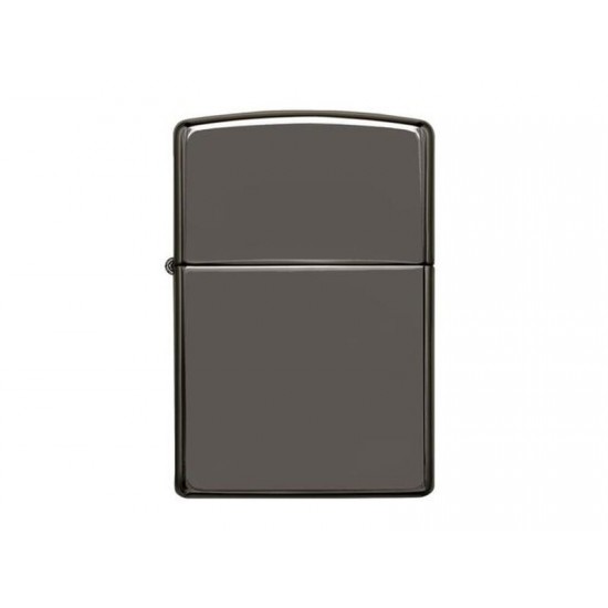 Зажигалка ZIPPO Classic с покрытием Black Ice®, латунь/сталь, чёрная, глянцевая, 38x13x57 мм