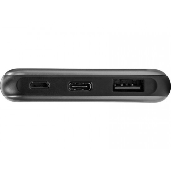 Внешний аккумулятор Forge, Evolt, металл, 10000mah, серебристый