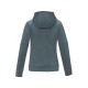 Женский свитер анорак Sayan на молнии на половину длины с капюшоном, steel grey