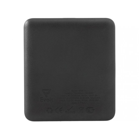 Внешний аккумулятор Brick 10 с быстрой зарядкой QC/PD, 10000 мАч, черный