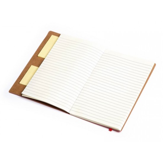 Блокнот с ручкой и набором стикеров А5 Write and stick, красный