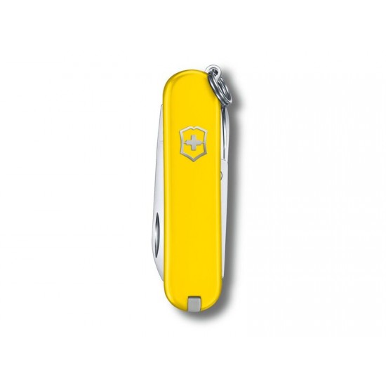 Нож-брелок VICTORINOX Classic SD Colors Sunny Side, 58 мм, 7 функций, жёлтый