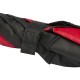 Джефф 30-дюймовый ветрозащитный зонт-трость, красный/черный