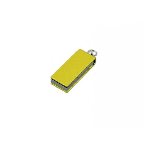 Флешка с мини чипом, минимальный размер, цветной  корпус, 32 Гб, желтый