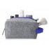Косметичка из РПЕТ фетра с ручкой Felt, серый с синим