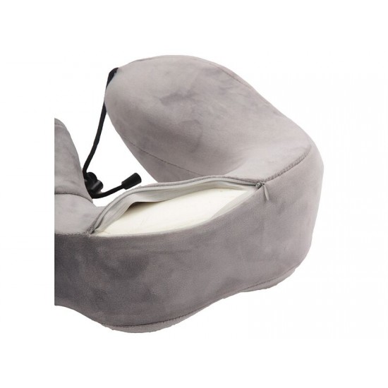 Подушка для путешествий с эффектом памяти Мемо Bluewinder Grey