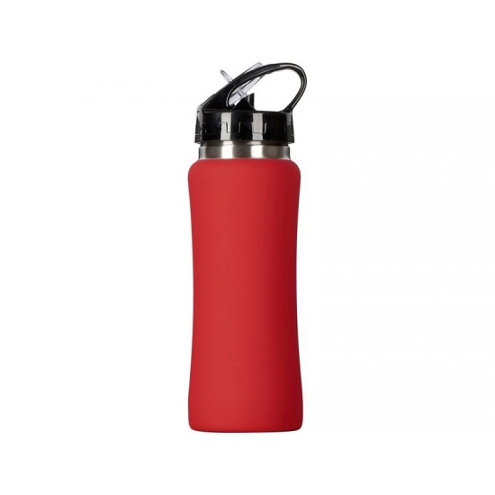 Бутылка для воды Bottle C1, сталь, soft touch, 600 мл, красный