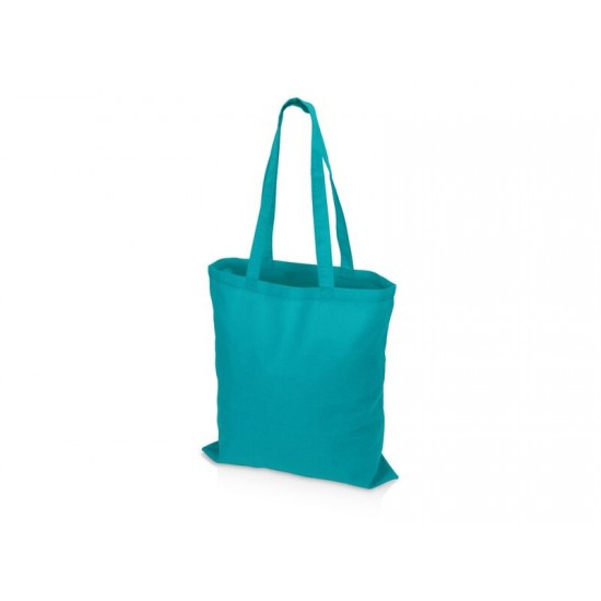 Сумка для шопинга Carryme 140 хлопковая, 140 г/м2, бирюзовый 320C NEW