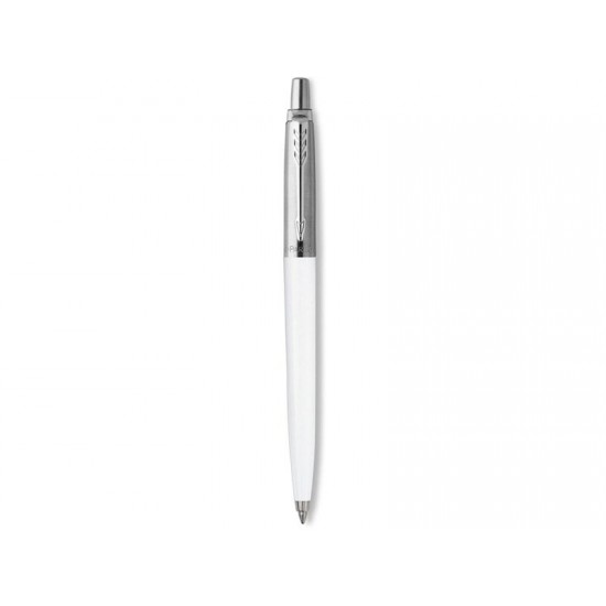 Шариковая ручка Parker Jotter ORIGINALS WHITE CT, стержень: Mblue ЭКО-УПАКОВКА