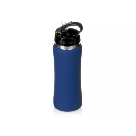 Бутылка для воды Bottle C1, сталь, soft touch, 600 мл, темно-синий