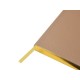 Ежедневник недатированный А5 Total beige с нашивкой, бежевый