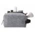 Косметичка из РПЕТ фетра с ручкой Felt, серый с черным