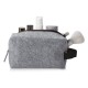 Косметичка из РПЕТ фетра с ручкой Felt, серый с черным