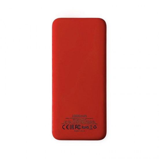 Внешний аккумулятор Kris soft touch, 10000mAh (Красный)
