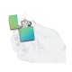 Зажигалка ZIPPO Classic с покрытием High Polish Teal, латунь/сталь, зелёная, глянцевая, 38x13x57 мм
