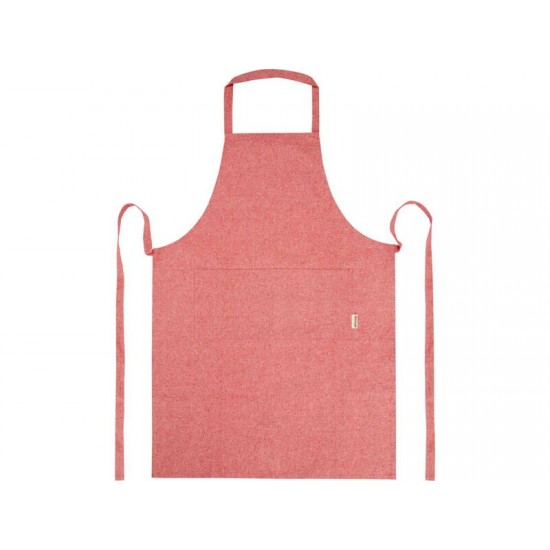 Pheebs 200 g/m² recycled cotton apron, красный яркий