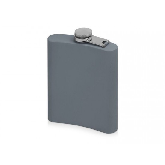 Фляжка 240 мл Remarque soft touch, 304 сталь, серый