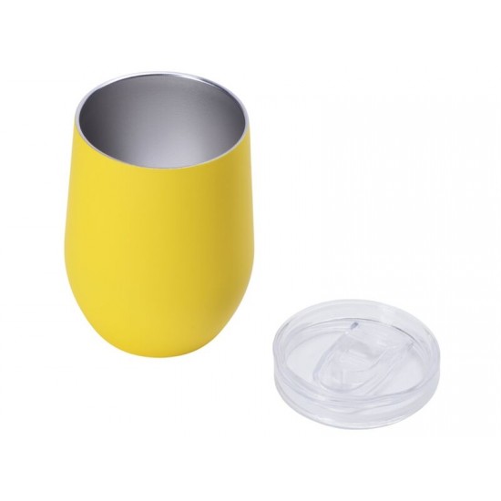 Термокружка Vacuum mug C1, soft touch, 370мл, желтый