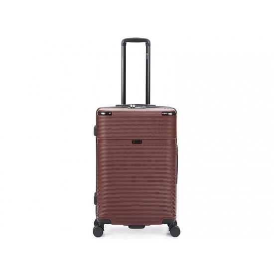 Чемодан TORBER Onego, бордовый, ABS-пластик, 79,5 х 51 х 29 см, 103 л