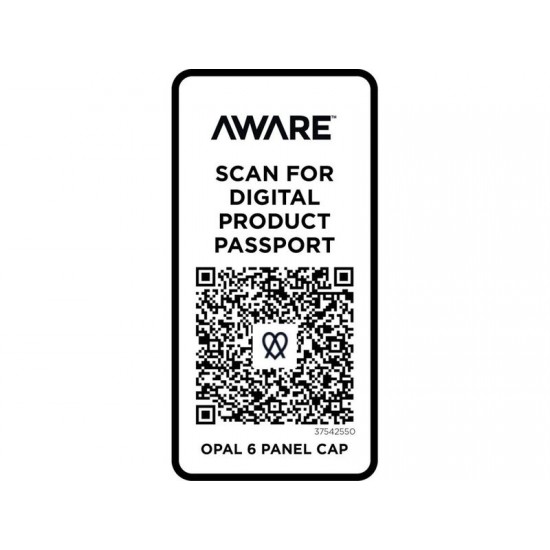 Opal с 6 панелями Aware™ кепка из переработанных материалов - Темно - синий