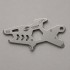 Мини-мультитул карманный Stinger, 60 x 31 мм, 5 функций, акула, нержавеющая сталь, серебристый, в блистере