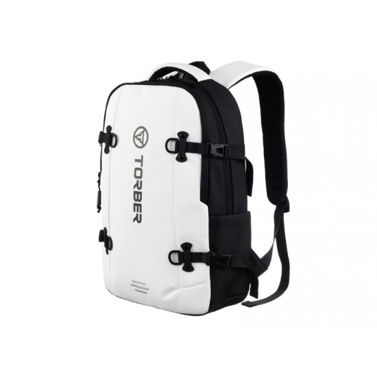 Рюкзак спортивный TORBER Xtreme 18, белый/чёрный, 31 х 12 х 46 см, 17л