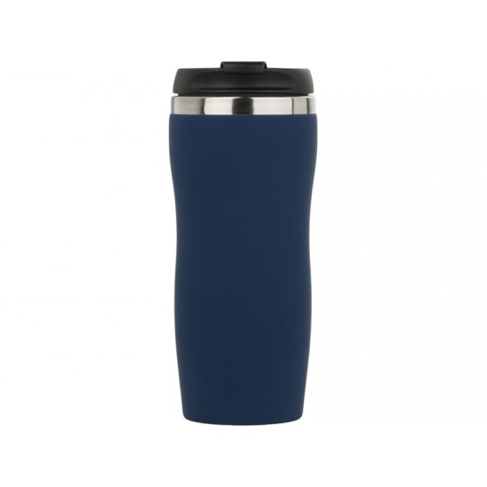 Термокружка Double wall mug C1, soft touch, 350 мл, темно-синий