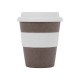 Стакан с силиконовой крышкой Café, белый